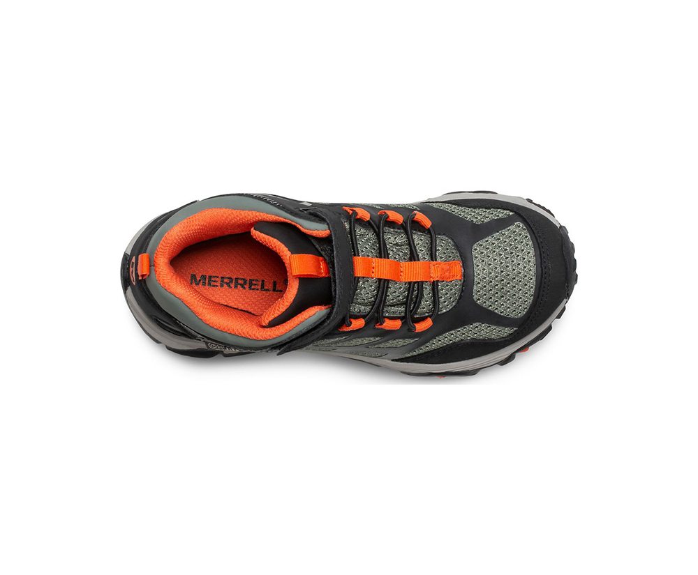 Merrell Vandresko Børn - Moab Fst Mid A/C Waterproof - Olivengrøn - MKO690514